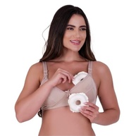 Kit 3 pares Almofada protetora para seios - Rosquinhas de amamentação 100% algodão - imagem 3