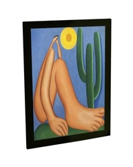 Quadro Decorativo Abaporu Tarsila do Amaral - Arte de Alta Definição com Moldura - imagem 2