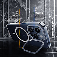 Capa iPhone 16 Pro Max Gshield Crystal Armor Stand – Proteção Sem Amarelar - imagem 2