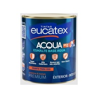Tinta Esmalte Base Água Brilhante Acqua 900ml Eucatex - Amarelo Ouro - imagem 1