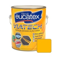 Tinta para Piso de Demarcação Emborrachada Viatech Eucatex 3,6L - Amarelo Segurança - imagem 2