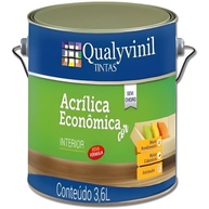 Tinta Acrílica Fosca Econômica 3,6L Qualyvinil - Amarelo Frevo | Resistente à Umidade e Mofo - imagem 1