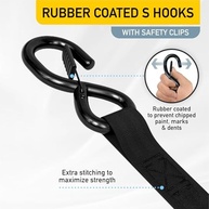 Correias Retráteis AUGO: Amarração Segura e Rápida para Motos, Caminhões e Cargas - imagem 4