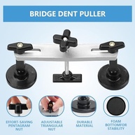 Kit de reparo de amassado sem pintura para carro de 128 peças com levantador de ouro, refletor, extrator de martelo T, levantador de ventosa, martelo substituível portátil para reparar - imagem 5