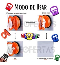 Kit 3x Reparo Amassados Carro/Moto: Extrator Ventosa Profissional - imagem 3