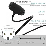 Cabo Carregador Magnético HAOZHI para Amazfit Active, GTS 4 Mini, Bip 5 e Mais - Preto - imagem 5