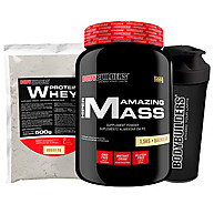 Amazing Mass: Kit Ganho de Peso + Whey + Coqueteira - imagem 1