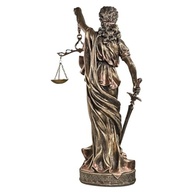 Estátua Decorativa da Deusa Themis 63cm Dourada - Simbolismo e Elegância para seu Ambiente - imagem 5