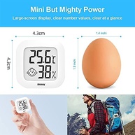 Termômetro Higrômetro Digital LCD Mini - Monitor de Temperatura e Umidade Ambiente com Display Moderno - imagem 5