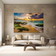 Quadros Decorativos Paisagem Praia 130x90cm - Transforme seu Ambiente com Estilo e Sofisticação - imagem 1
