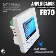 Amplificador de Parede Bluetooth com Rádio USB - Som Ambiente Inteligente (Preto) - imagem 2