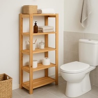 Estante Organizadora de Madeira com 5 Prateleiras | Design Moderno e Versátil para Qualquer Ambiente - imagem 2