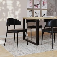 Cadeira Bless Fixa em Courino - 4 Unidades | Conforto e Estilo para Seu Ambiente - imagem 3
