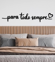 Frase Decorativa Moderna 140x18cm em MDF 3mm - Transforme Seu Ambiente com Estilo - imagem 1