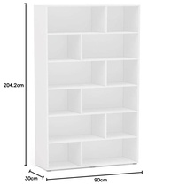 Estante Xangai 12 Nichos Branco Politorno - Moderna e Resistente para Ambientes Elegantes - imagem 4