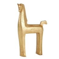 Escultura de Cavalo em Polirresina Dourada - Decoração Elegante para Ambientes - imagem 4