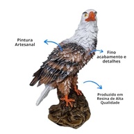 Águia Gavião Espanta Pombo em Resina - Estatueta Decorativa para Ambientes Exteriores - imagem 5