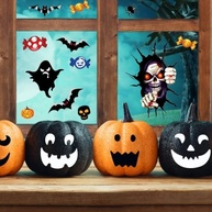 Adesivos de Halloween e Inverno - Decoração Divertida e Fofa para Festas e Ambientes - imagem 4