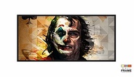 Quadro Decorativo Coringa Joker 130x60cm - Moldura Preta Moderna para Ambientes Criativos - imagem 4