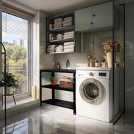 Estante de Aço 68cm com 3 Bandejas - Resistente e Moderna para Ambientes Variados - imagem 3