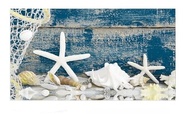 Quadro Decorativo Náutico Azul Marinho 55x100cm - Estrelas e Conchas para Ambientes Inspiradores - imagem 3