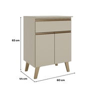 Balcão de Cozinha 600mm Atlanta Carraro Amêndoa - imagem 2