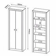 Armários Escritório: Kit 3 Portas Amendoa - imagem 2