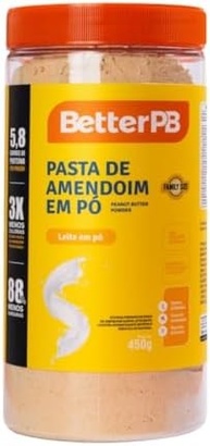 Pasta de Amendoim em Pó Leite em Pó - BetterPB - 450g - imagem 1