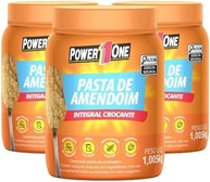 Pasta de Amendoim Power1One Crocante 1,005 Kg (3 Potes) - imagem 1