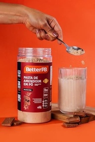 Pasta de Amendoim em Pó Sabor Chocolate Belga 450g - imagem 1