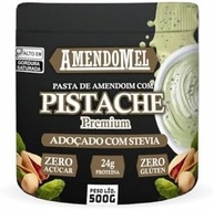 Pasta de Amendoim Com Pistache - 500g - AmendoMel - imagem 1