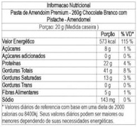 Pasta de Amendoim Premium - 260g Chocolate Branco com Pistache - Amendomel - imagem 1