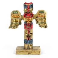 Totem Indígena em Resina - Estátua Decorativa de 11,4 cm com Estilo Aborígene Americano - imagem 2