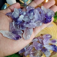 Kit 6 Pedras Ametista Bruta 1cm - Equilíbrio Espiritual e Bem-Estar Natural - imagem 3