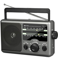 Rádio Portátil AM/FM com Alto-Falante Grande e Duas Fontes de Energia - imagem 1