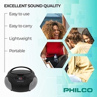 Philco Boombox Portátil: Reviva seus CDs com Som Estéreo e Rádio AM/FM - imagem 5
