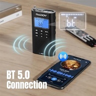 Rádio Digital Portátil Raddy RF886: AM/FM/SW/VHF/WB com Bluetooth e Alerta NOAA - imagem 3