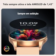 amoled-bluetooth-chamadas-143-100-pulseiras-ouro-iowodo-esportes-a-2-smartwatch-w40-a