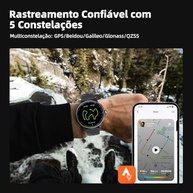 Smartwatch GPS 1.43" AMOLED: Chamadas Bluetooth, 3ATM, 256MB - Estilo e Tecnologia para Ele e Ela (Preto) - imagem 3