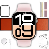 Smartwatch Microwear W10 Pro Mini 42mm AMOLED: GPS, NFC, ChatGPT e Brindes Exclusivos | Pulseira Fina (Rosa) - imagem 2
