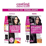 Tintura Casting Creme Gloss Preto Noite 100: Brilho sem amônia - imagem 2
