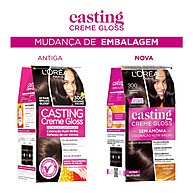 Tintura Casting Creme Gloss 300 Castanho Escuro – Brilho Intenso Sem Amônia - imagem 2