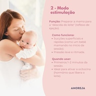 Bomba de Tirar Leite Elétrica AMOREJA Rosa - 4 Modos Silenciosa e Portátil - imagem 5