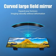 QODOLSI Espelho Retrovisor Panorâmico Universal 29cm: Visão Ampliada e Adeus Pontos Cegos! - imagem 5