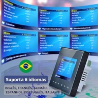 Amplificador de Parede Bluetooth com Rádio USB - Som Ambiente Inteligente (Preto) - imagem 5