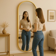 Espelho Oval Corpo Inteiro: Elegância e Amplitude - imagem 2