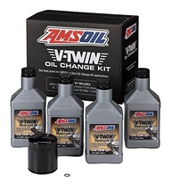 Kit Troca de Óleo AMSOIL V-TWIN: 4 Litros + Filtro Original para Motos - imagem 2
