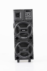 Caixa de Som Amplificada Amvox ACA 1101 Black Duplo 8: Som Potente e Conectividade Total! - imagem 3