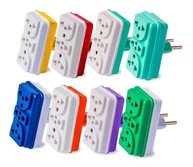 Kit 10 Adaptadores Tomada T 3 Entradas Multiplicador 10A/20A Bivolt AMZTOP - Mais Conexões! - imagem 1