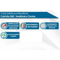 Colchão Solteiro Ortopédico Orthoflex: D45, Firme e Anatômico - imagem 2